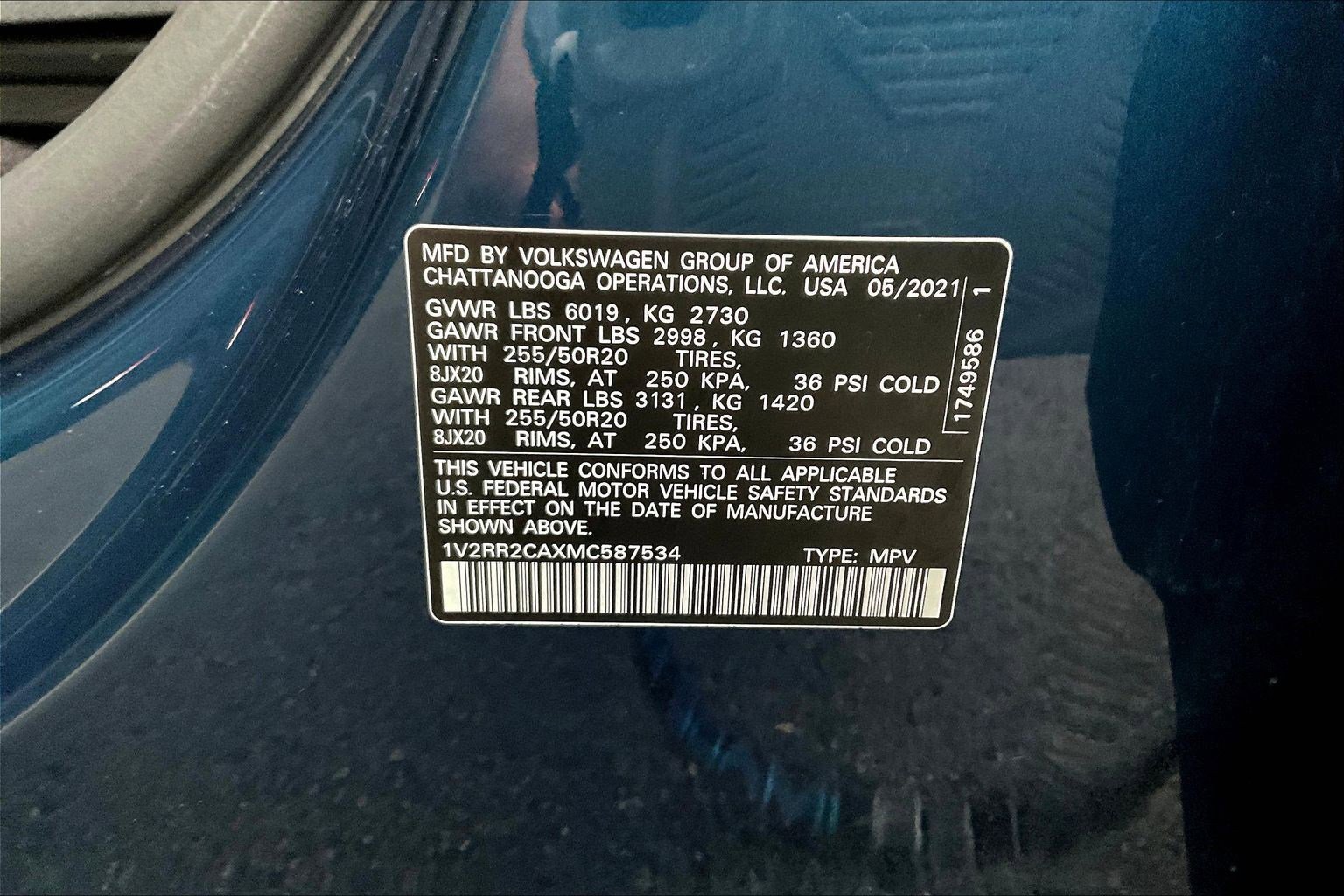 Used 2021 Volkswagen Atlas SE image 19