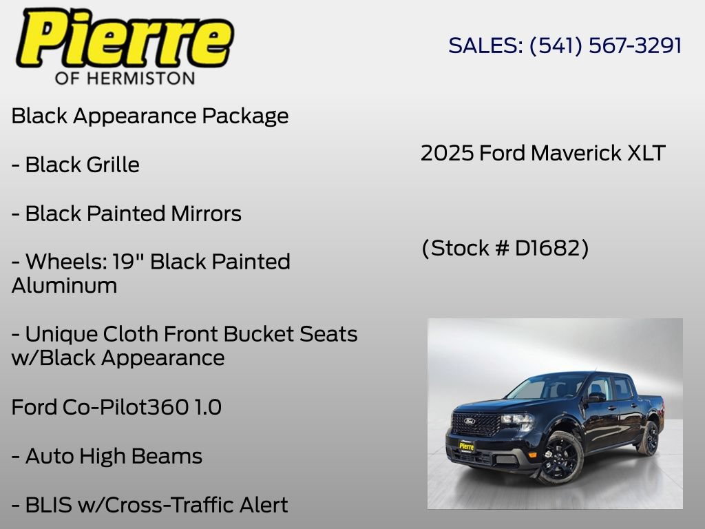 New 2025 Ford Maverick XLT w/ Black Appearance Package AWD/4WD image 12