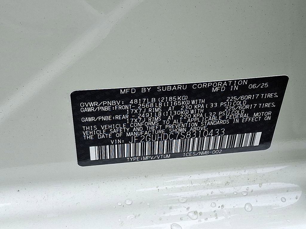 New 2025 Subaru Crosstrek 2.0i Premium image 18