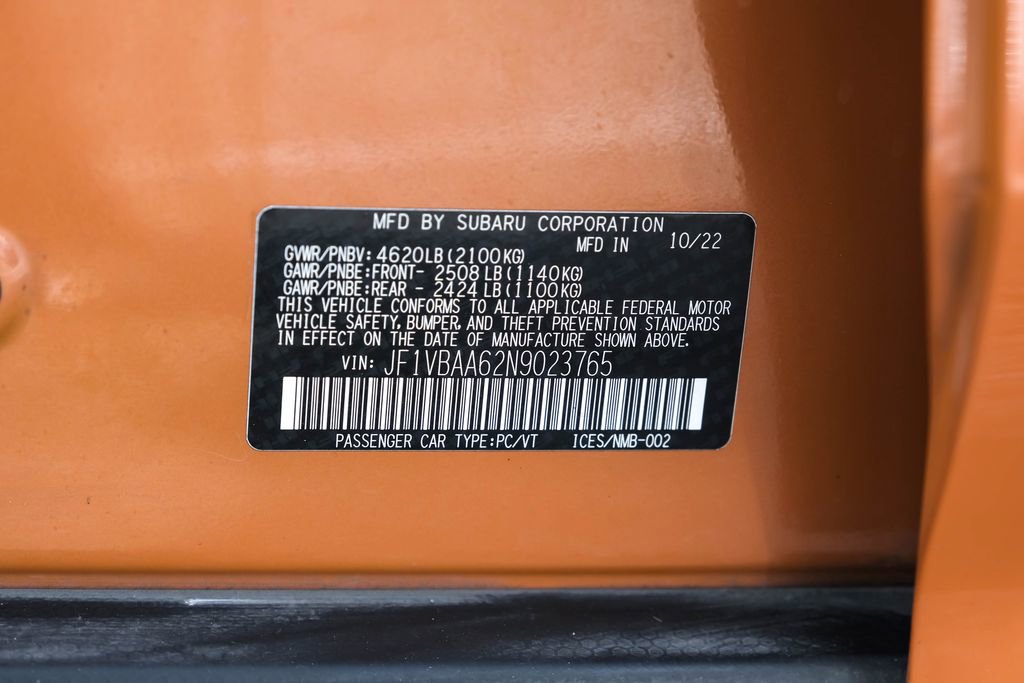 Used 2022 Subaru WRX image 72