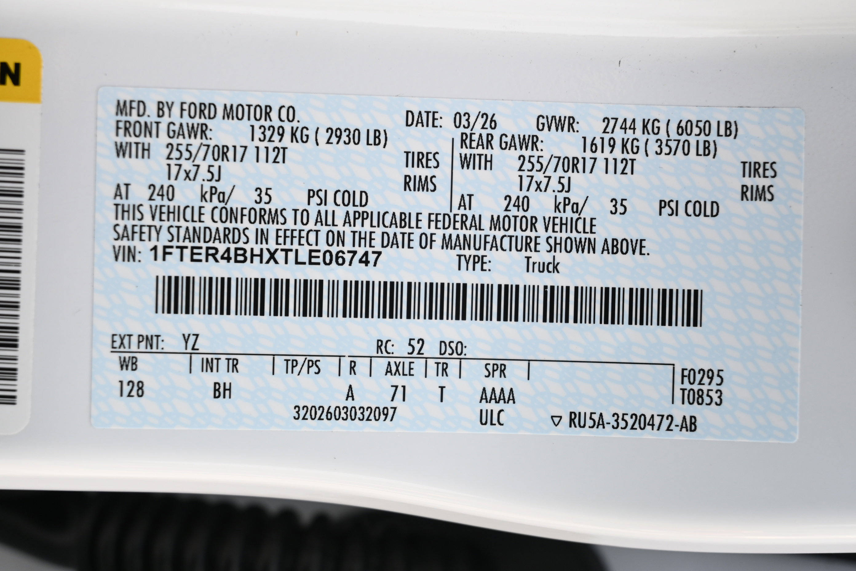 New 2026 Ford Ranger XL image 13