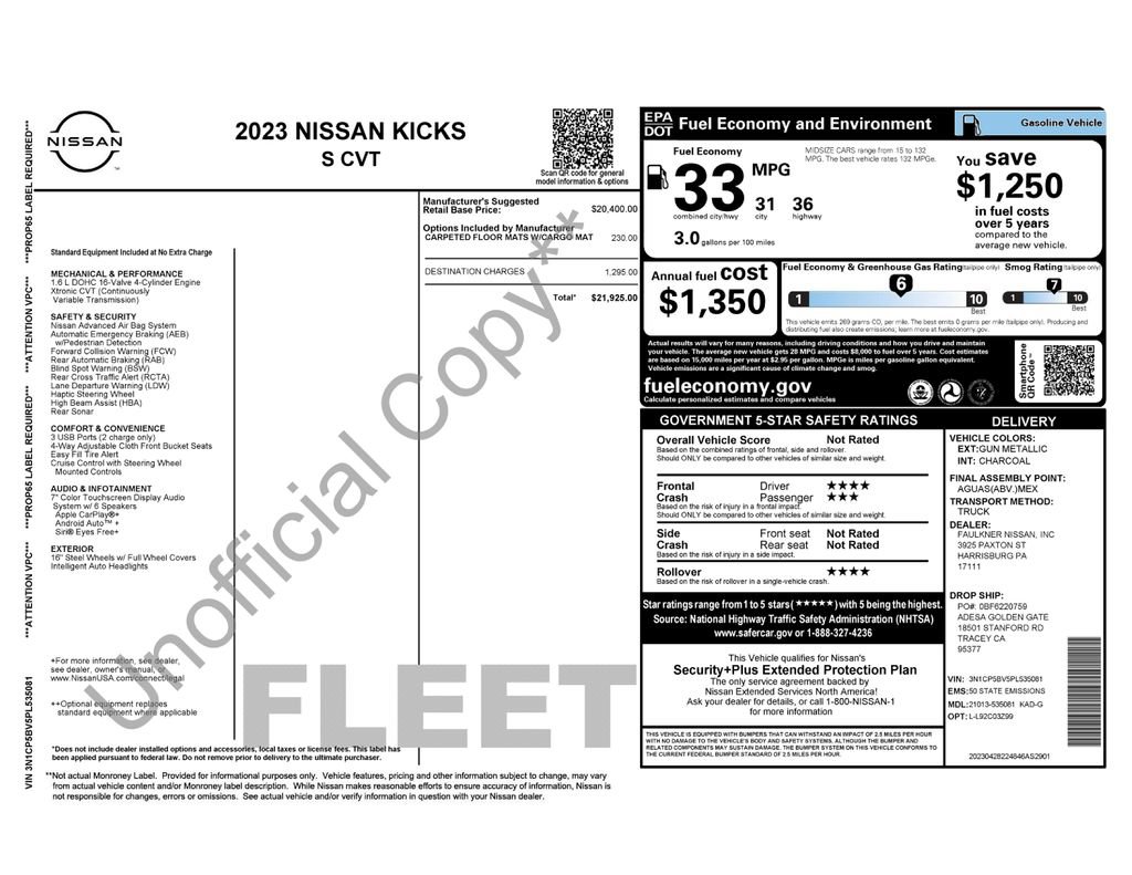 Used 2023 Nissan Kicks S image 39