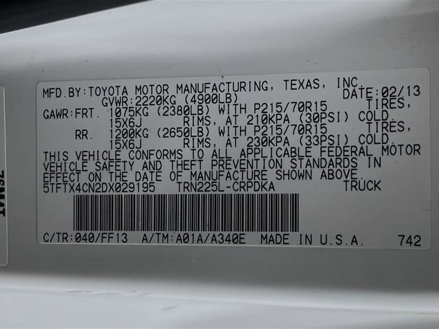 Used 2013 Toyota Tacoma 2WD Access Cab w/ Convenience Pkg image 24