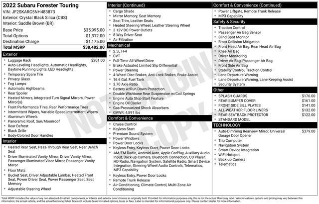 Used 2022 Subaru Forester Touring image 32