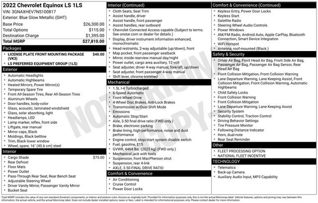 Used 2022 Chevrolet Equinox LS image 50