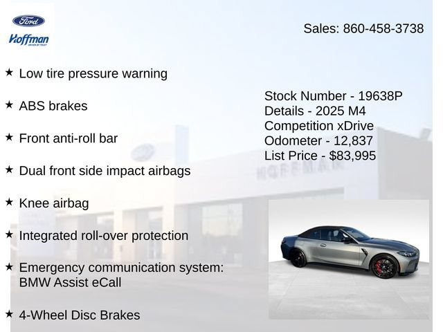 Used 2025 BMW M4 xDrive Competition w/ Executive Package AWD/4WD image 22