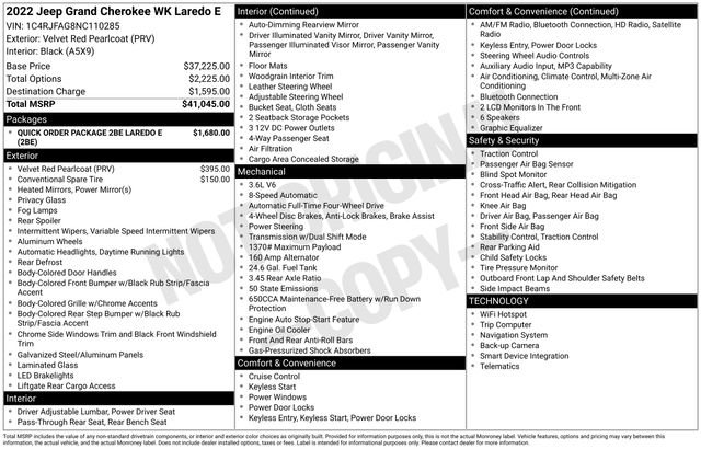 Used 2022 Jeep Grand Cherokee Laredo E AWD/4WD image 15
