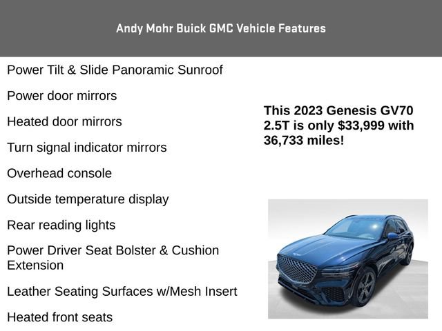 Used 2023 Genesis GV70 2.5T w/ Sport Prestige Package AWD/4WD image 15