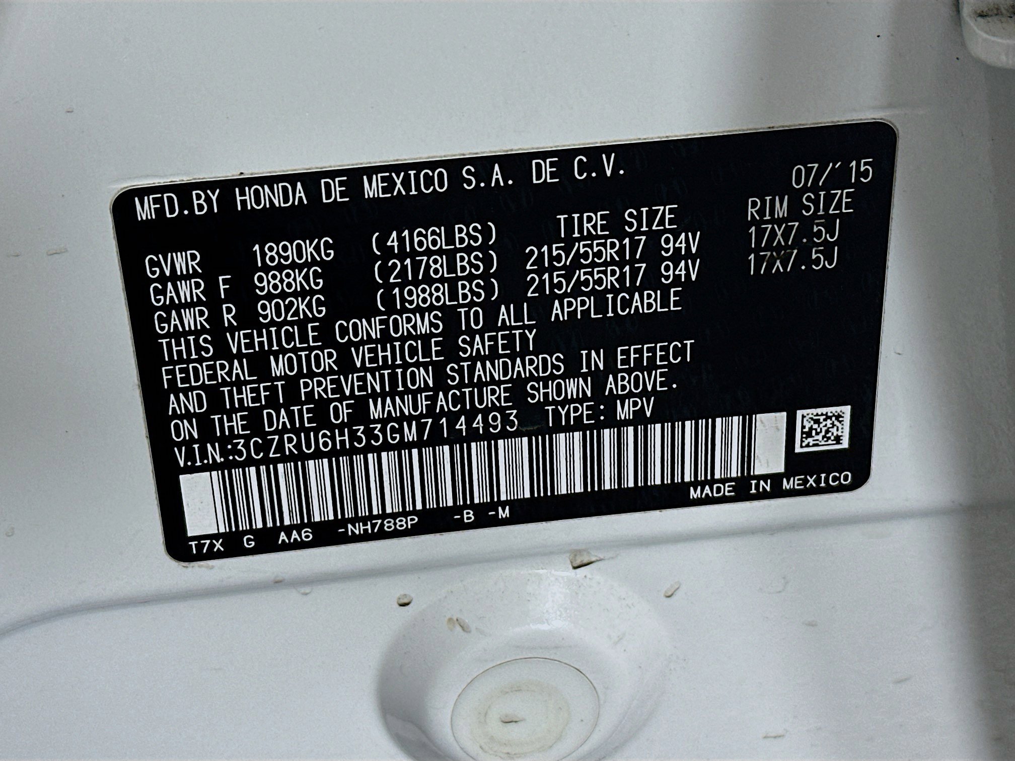 Used 2016 Honda HR-V LX image 12