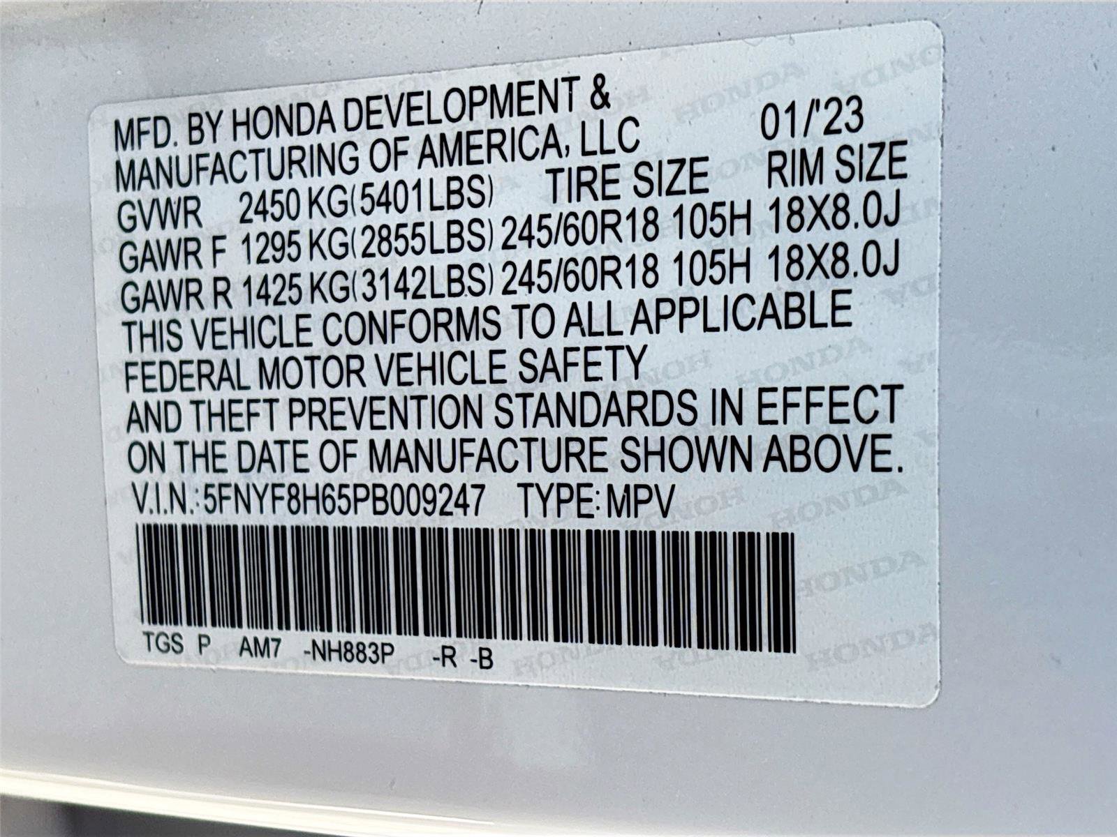 Certified 2023 Honda Passport TrailSport image 38