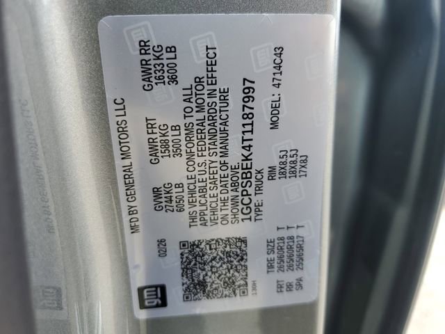 New 2026 Chevrolet Colorado W/T w/ WT Custom Package image 28