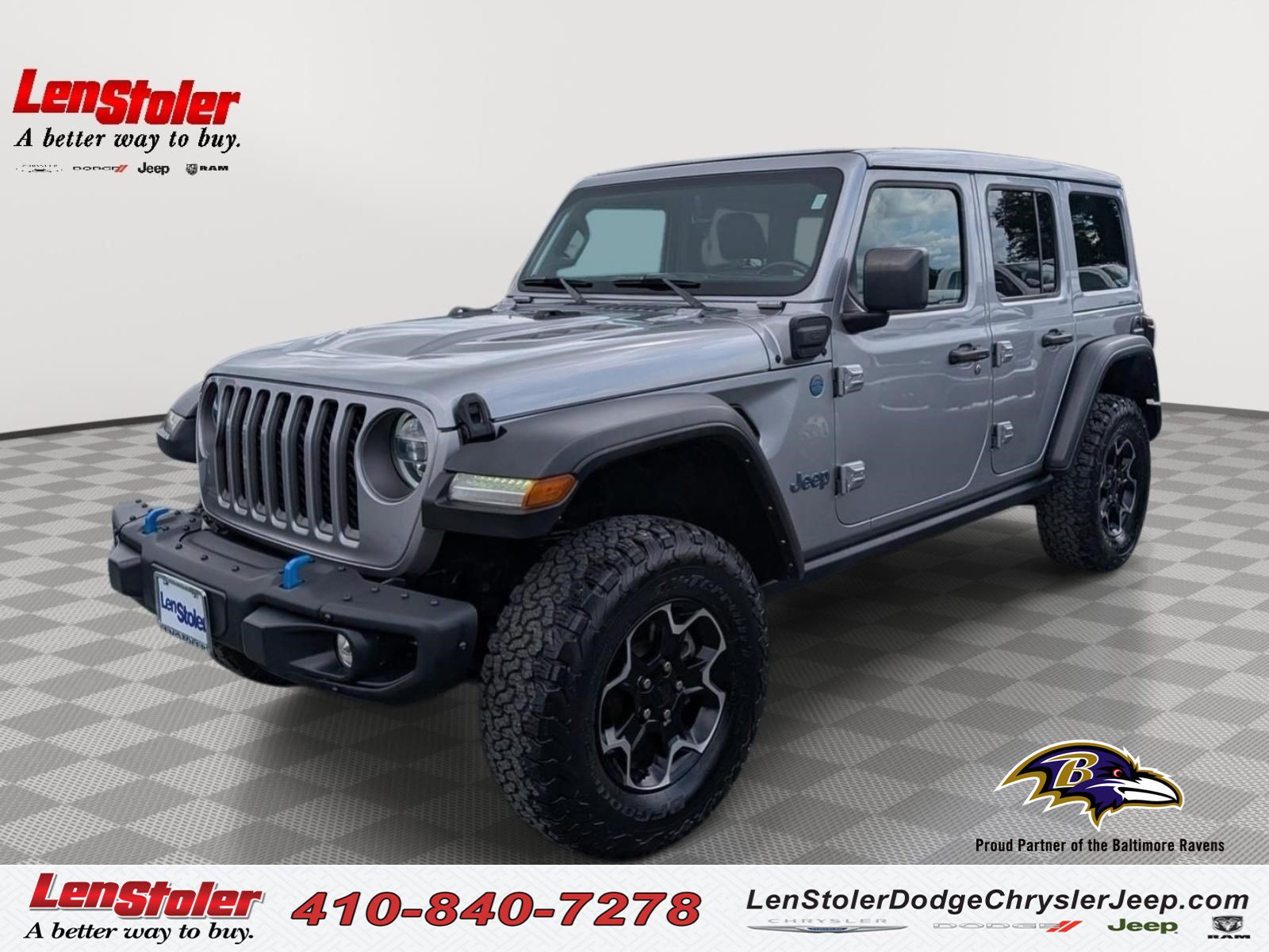 Used 2021 Jeep Wrangler Unlimited Rubicon 4xe w/ Steel Bumper Group AWD/4WD image 1