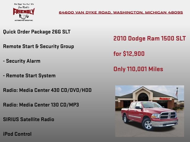 Used 2010 Dodge Ram 1500 Truck SLT w/ Remote Start & Security Group AWD/4WD image 5