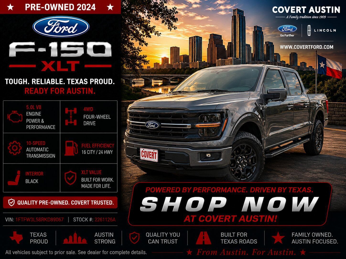 Certified 2024 Ford F150 XLT w/ Equipment Group 302A MID