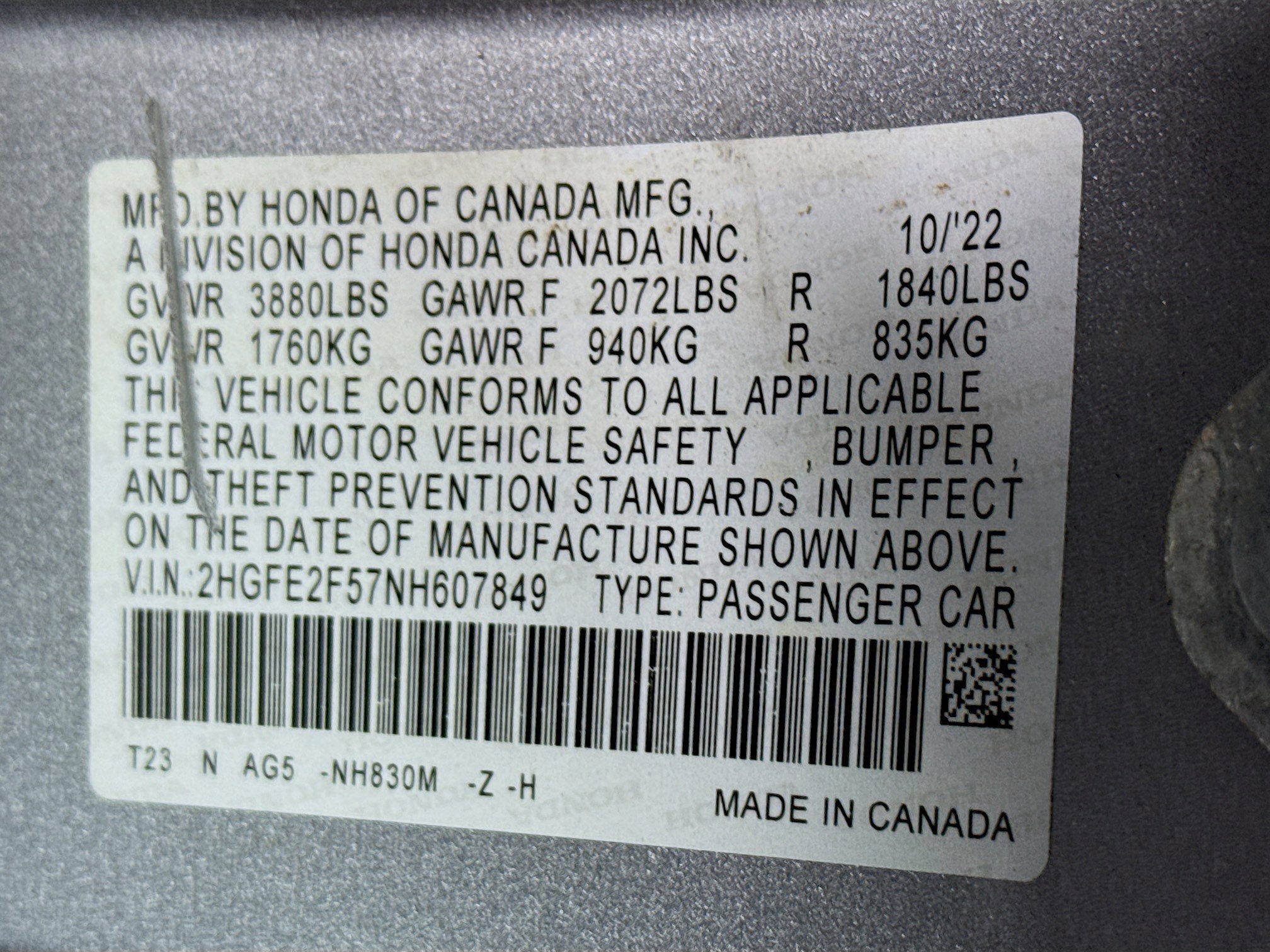 Used 2022 Honda Civic Sport image 40