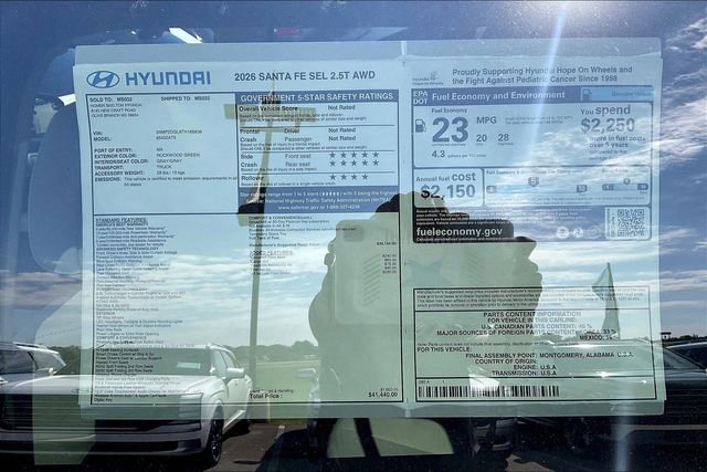 New 2026 Hyundai Santa Fe SEL image 14
