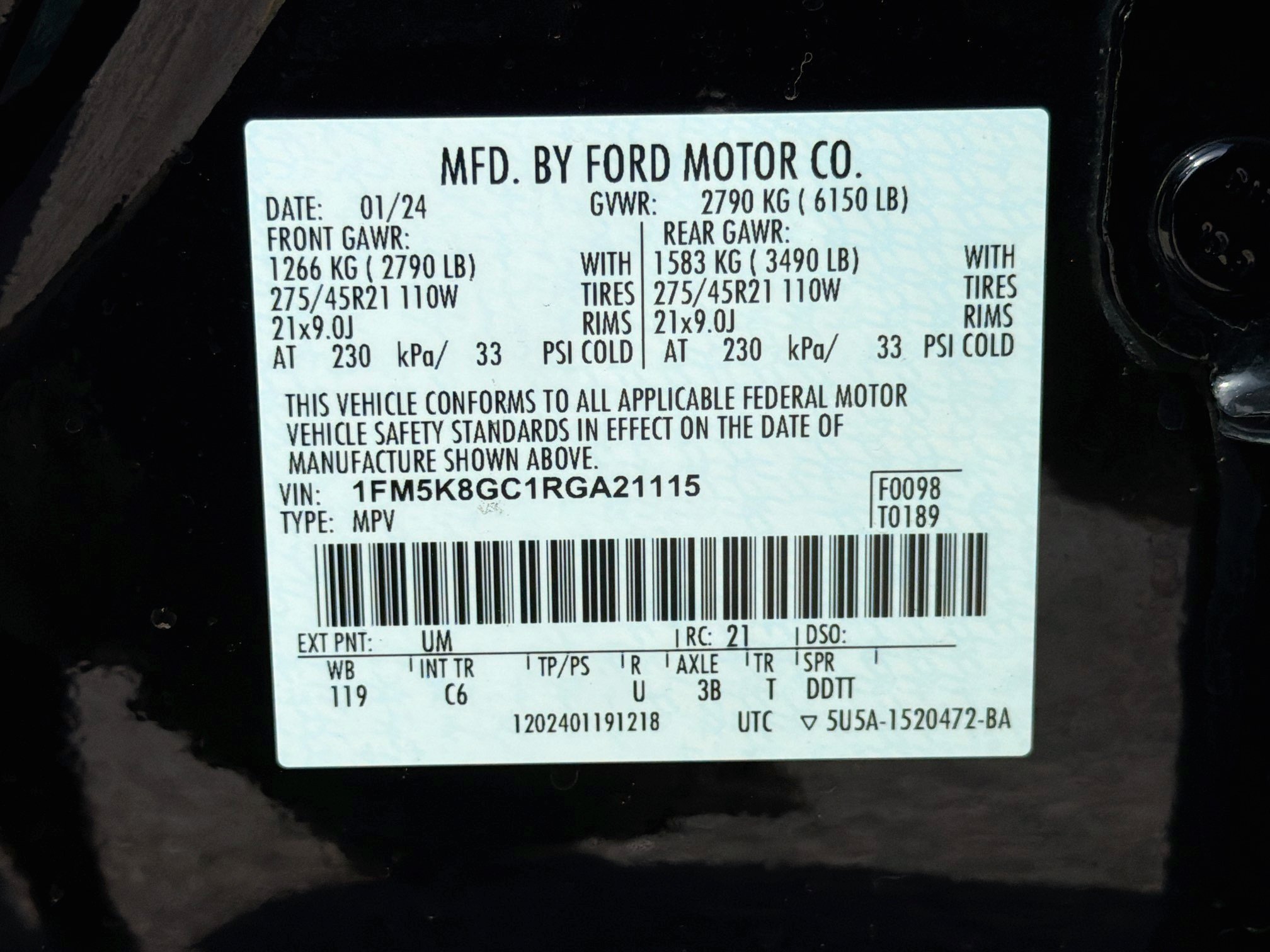 Used 2024 Ford Explorer ST w/ Equipment Group 401A AWD/4WD image 46