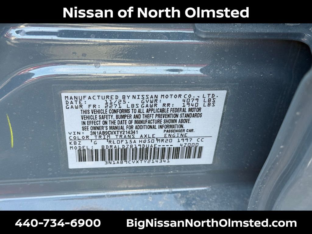 New 2026 Nissan Sentra SV w/ SV Convenience Package image 20