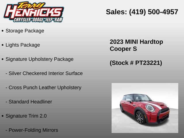 Used 2023 MINI Cooper S w/ Signature Upholstery Package FWD image 12