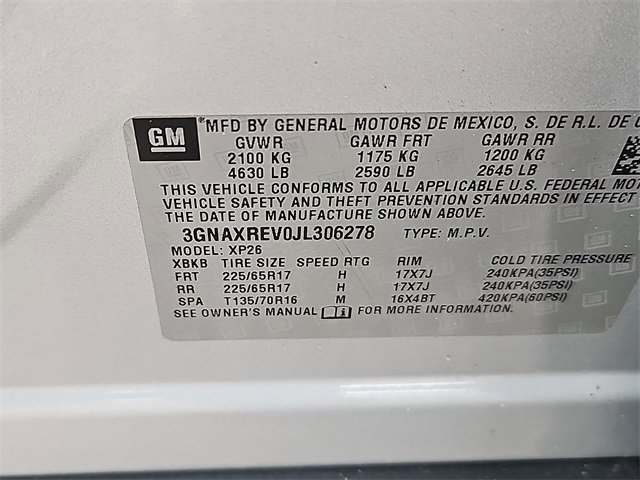 Used 2018 Chevrolet Equinox LS w/ LPO, Cargo Package image 15