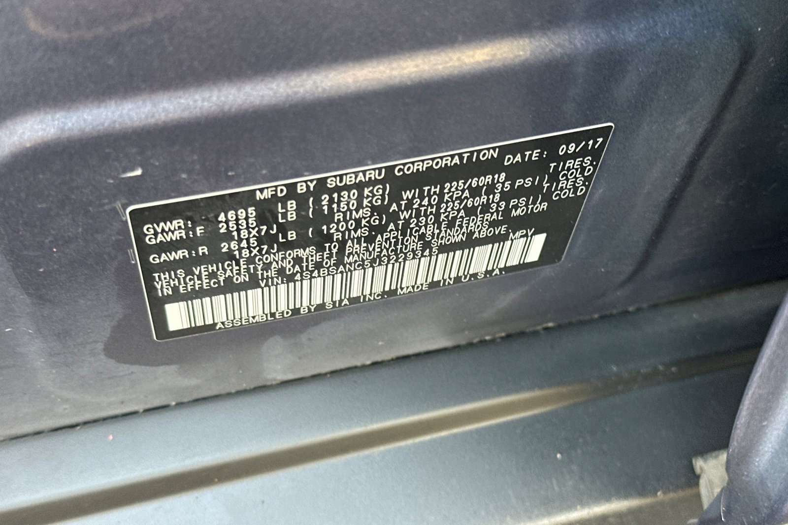 Used 2018 Subaru Outback 2.5i Limited image 37