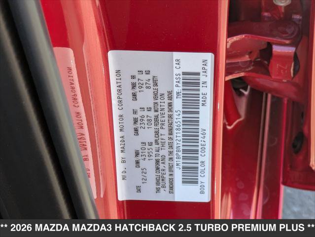 New 2026 MAZDA MAZDA3 Hatchback w/Premium Plus Pkg AWD/4WD image 15