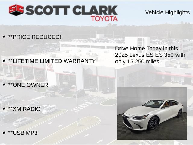 Used 2025 Lexus ES 350 w/ Premium Package FWD image 13