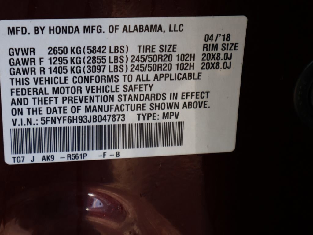 Used 2018 Honda Pilot Touring image 48