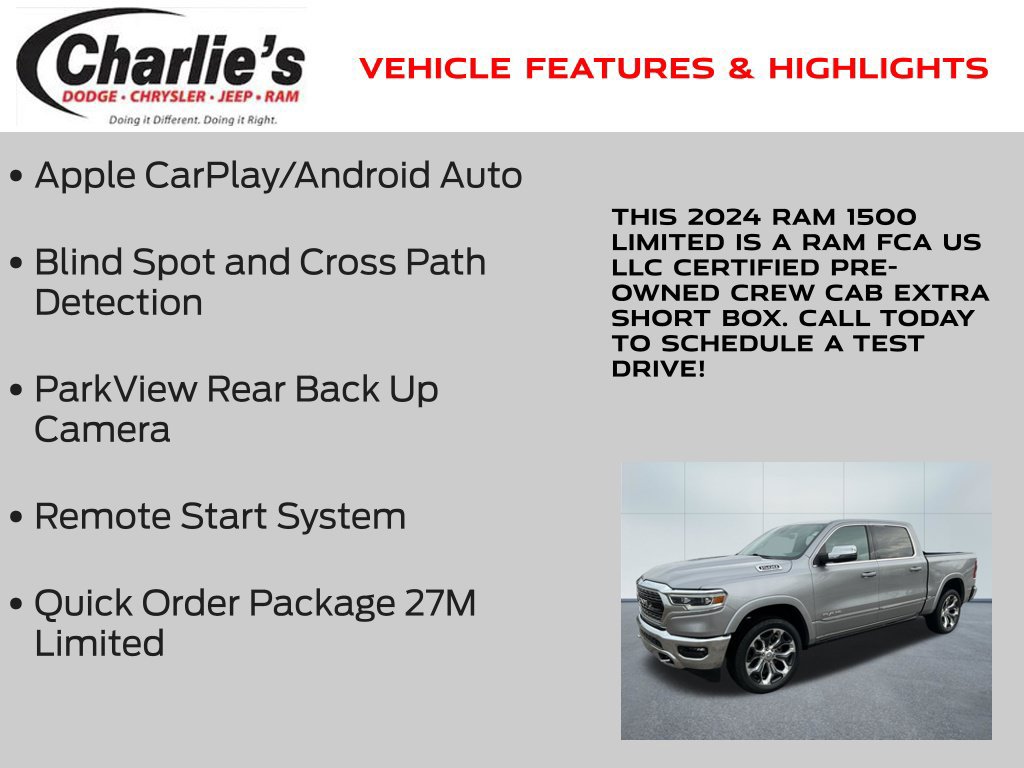 Certified 2024 RAM 1500 Limited AWD/4WD image 7