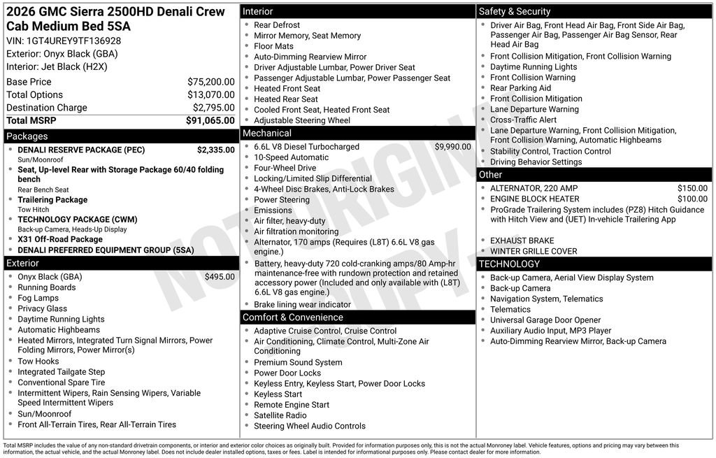 New 2026 GMC Sierra 2500 Denali w/ Denali Reserve Package image 44