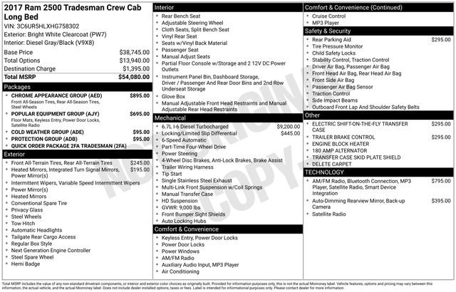 Used 2017 RAM 2500 Tradesman w/ Chrome Appearance Group image 26