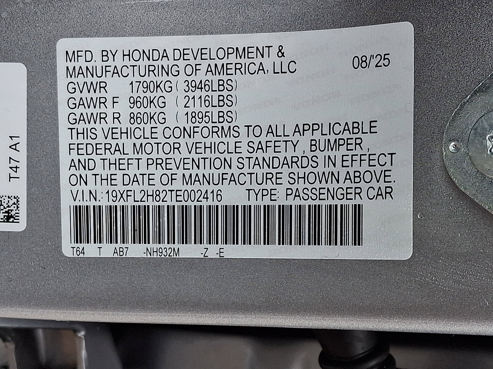 Certified 2026 Honda Civic Sport image 4