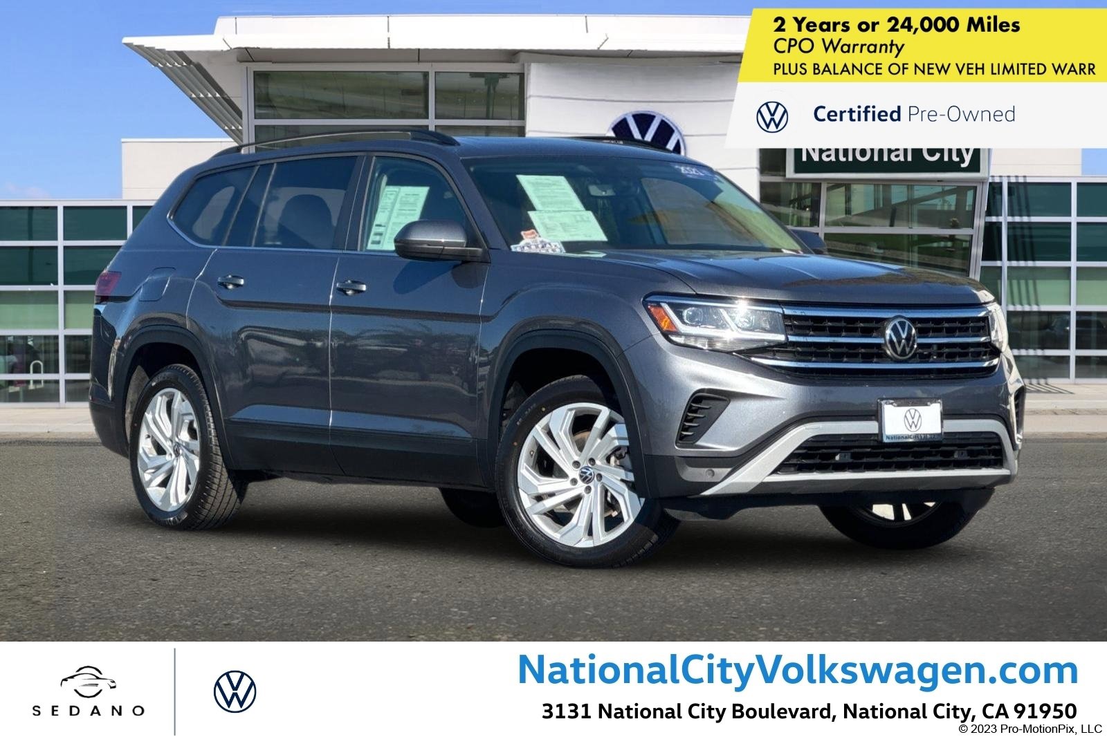 Certified 2021 Volkswagen Atlas SE w/ Panoramic Sunroof Package