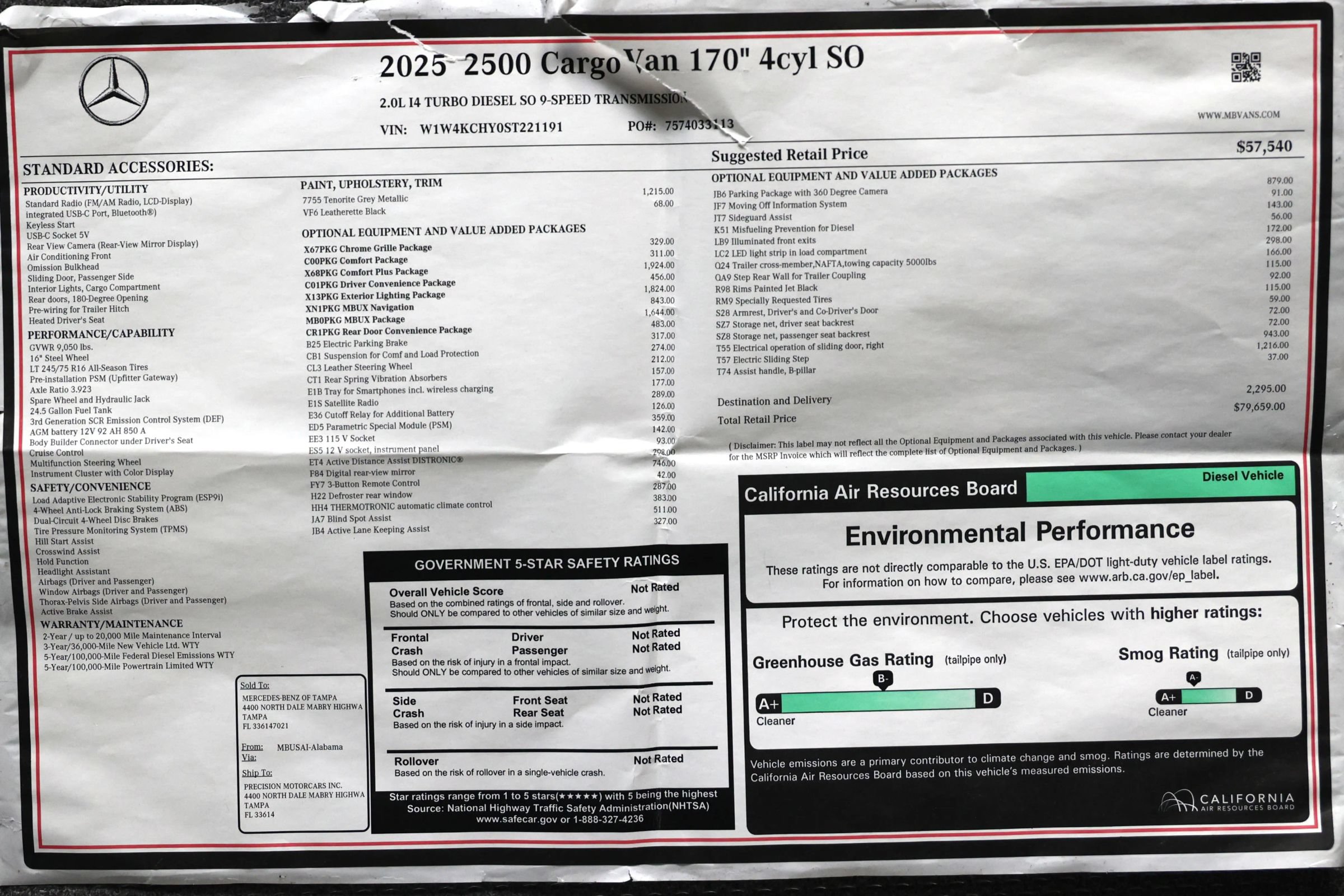Used 2025 Mercedes-Benz Sprinter 2500 image 6