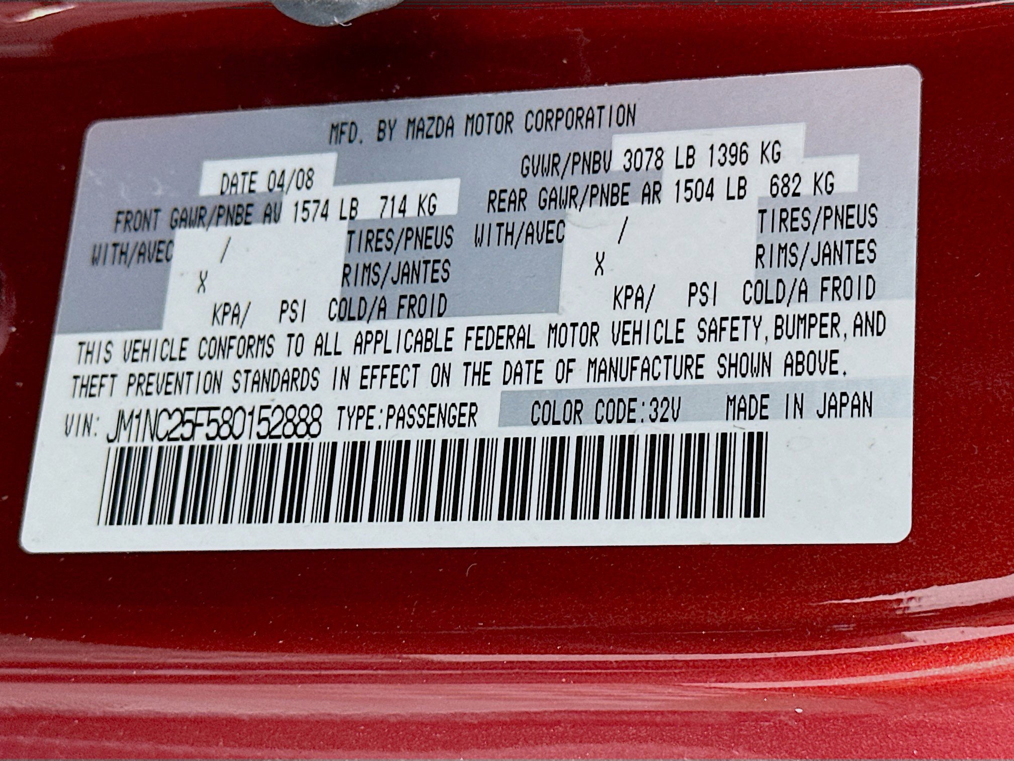 Used 2008 MAZDA MX-5 Miata Sport RWD image 12