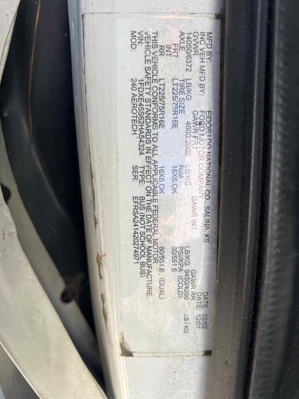 Used 2002 Ford E-450 and Econoline 450 RWD image 10