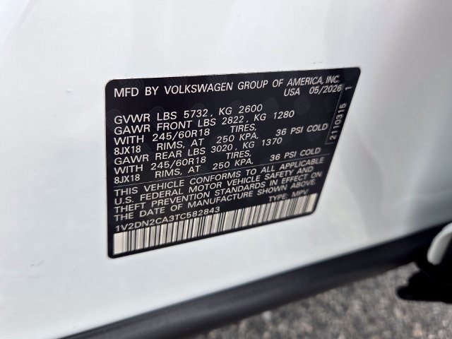 New 2026 Volkswagen Atlas SE FWD image 19