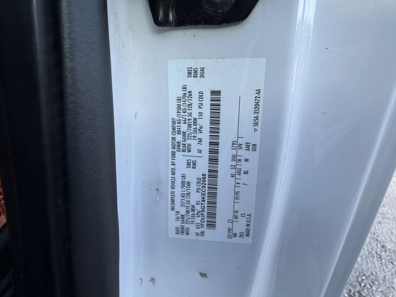 Used 2019 Ford F550 2WD Regular Cab Super Duty image 19