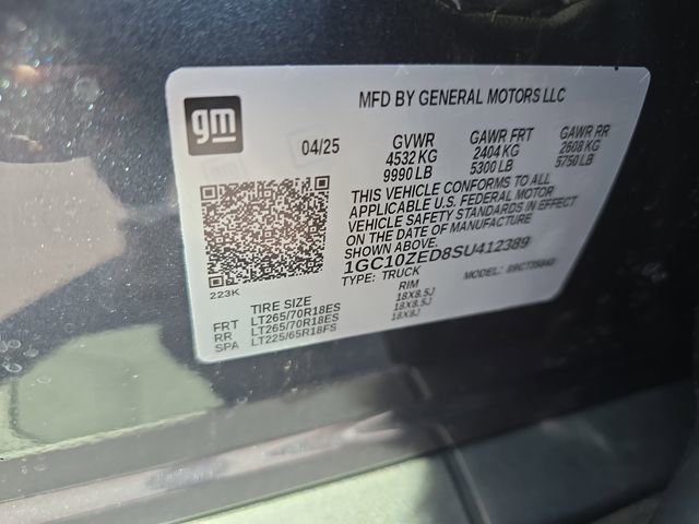 New 2025 Chevrolet Silverado EV LT image 37