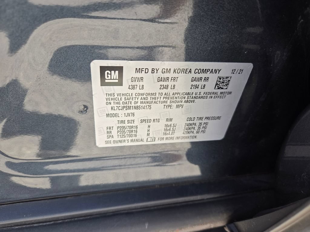 Certified 2022 Chevrolet Trax LT AWD/4WD image 16
