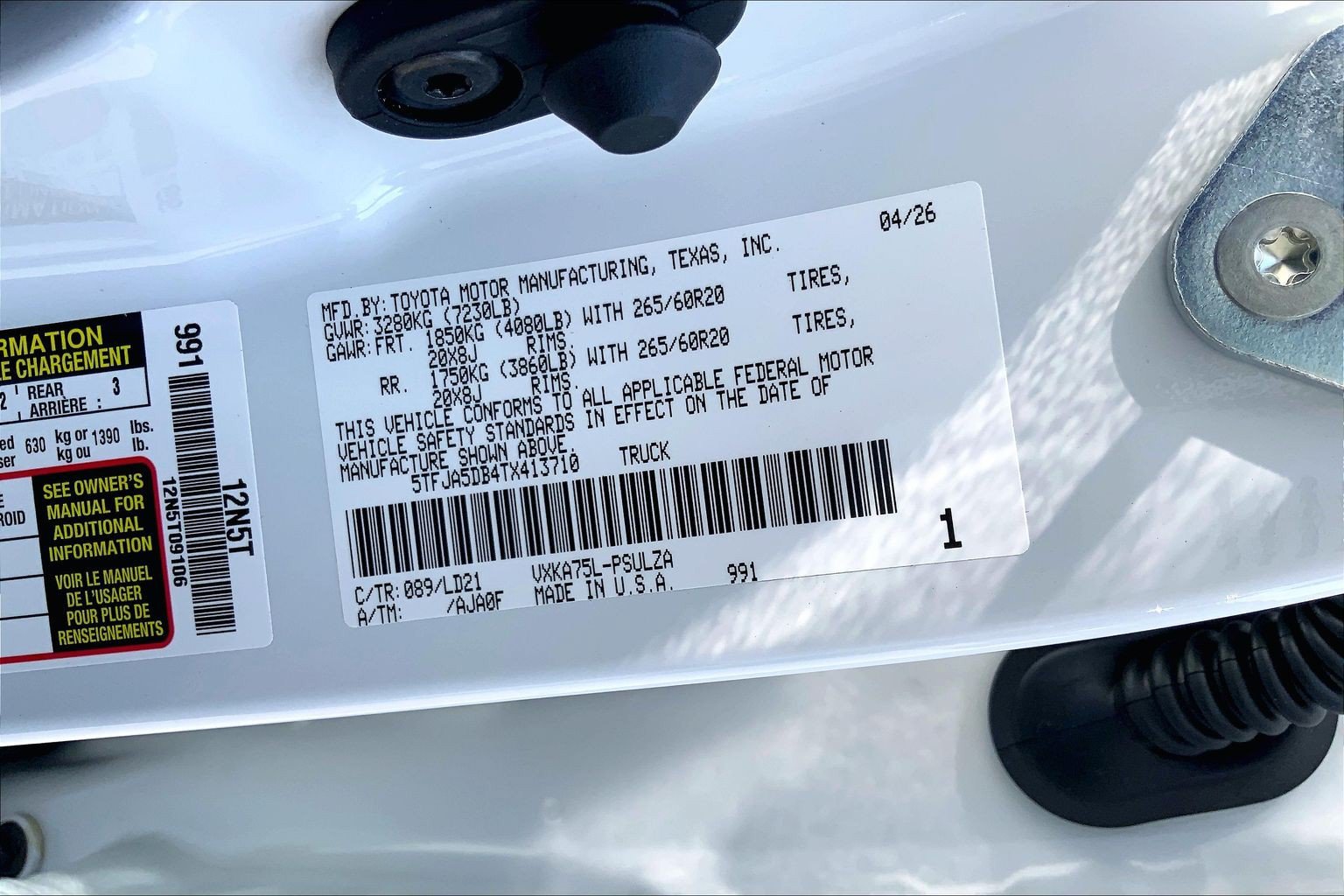 New 2026 Toyota Tundra Limited AWD/4WD image 17