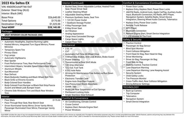 Used 2023 Kia Seltos EX image 30
