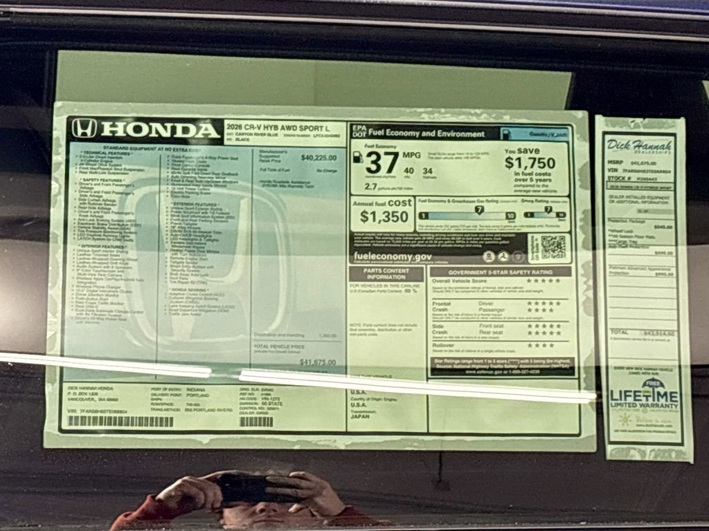 New 2026 Honda CR-V Sport-L image 24