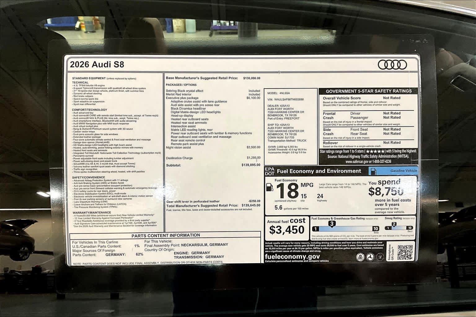 New 2026 Audi S8 image 16