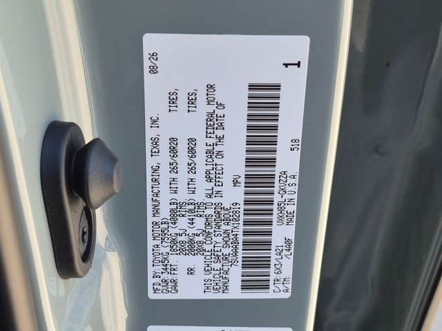 New 2026 Toyota Sequoia Platinum w/ TRD Off-Road Package AWD/4WD image 17