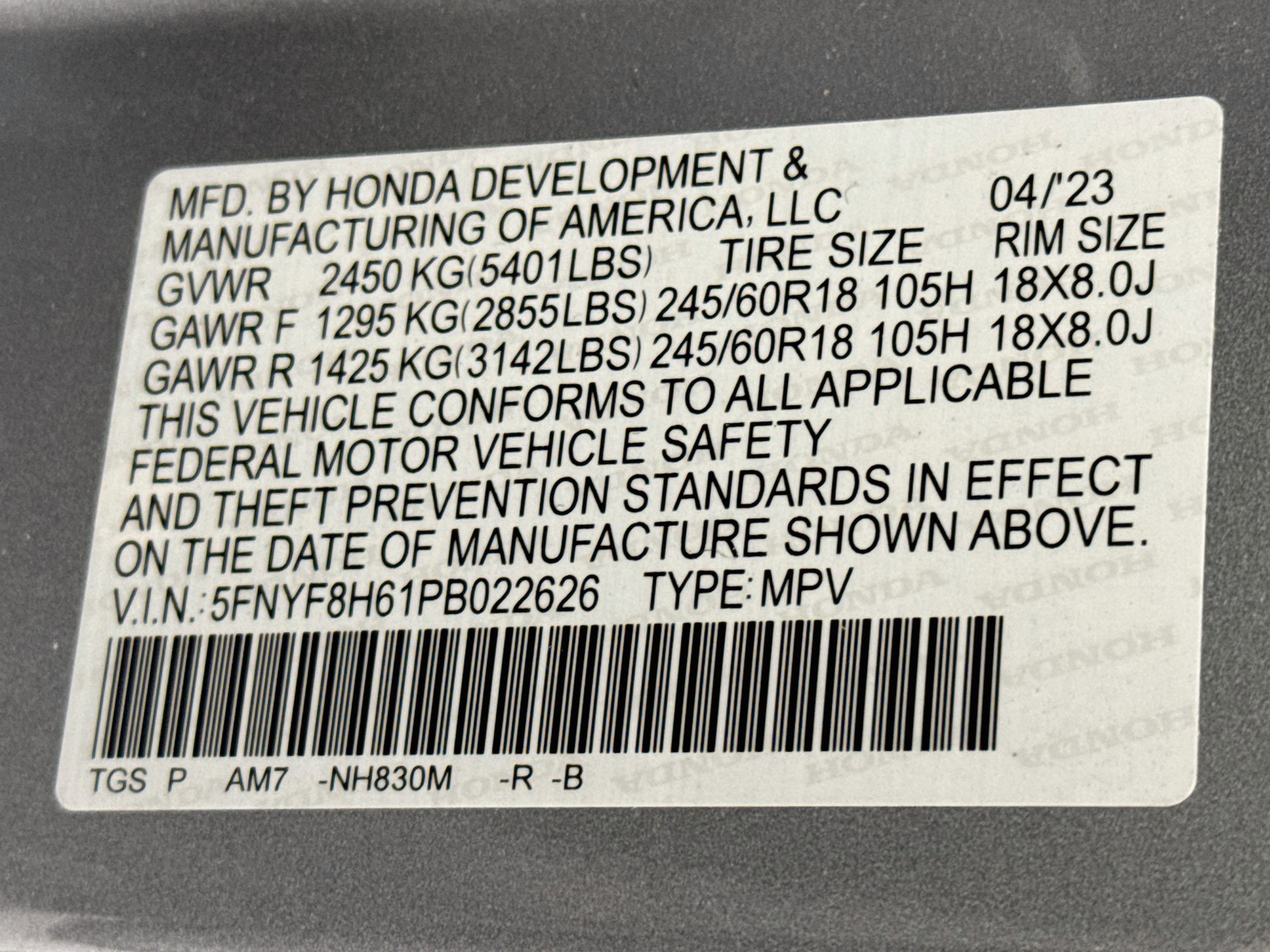 Certified 2023 Honda Passport TrailSport image 32