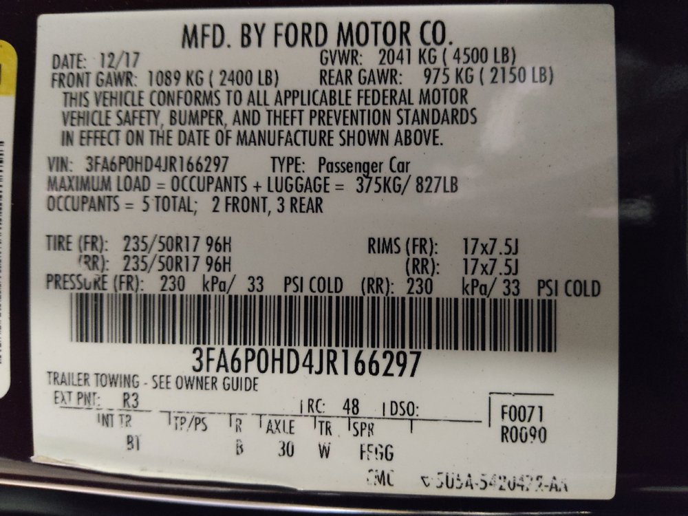 Used 2018 Ford Fusion SE w/ Fusion SE Technology Package FWD image 33