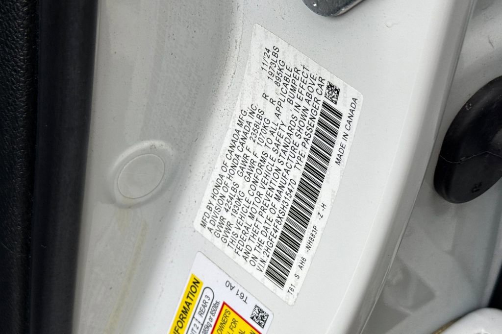 Certified 2025 Honda Civic Sport image 27