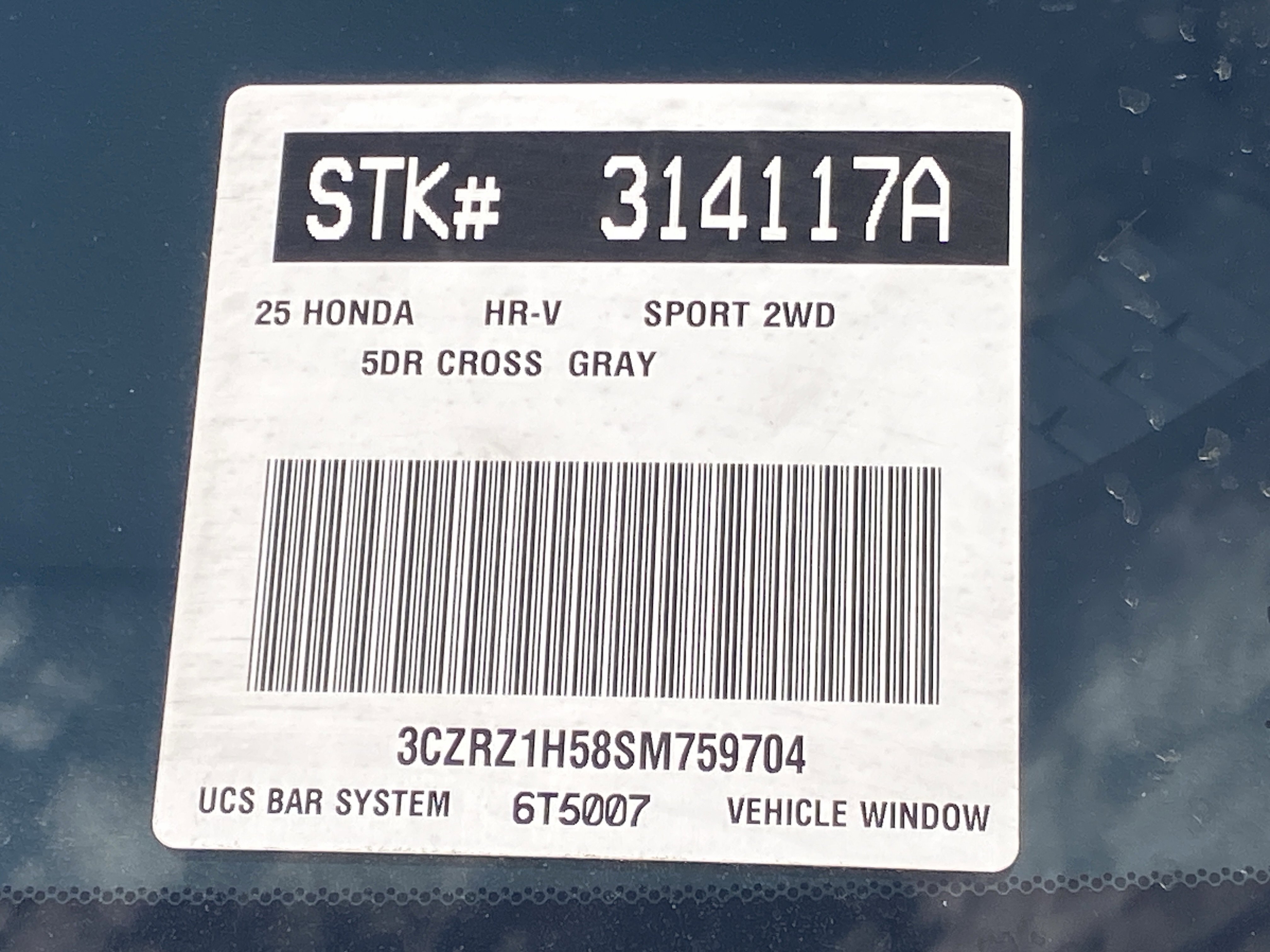 Certified 2025 Honda HR-V Sport image 8