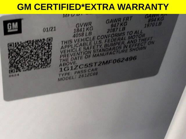 Certified 2021 Chevrolet Malibu LS w/ Driver Confidence Package II image 32